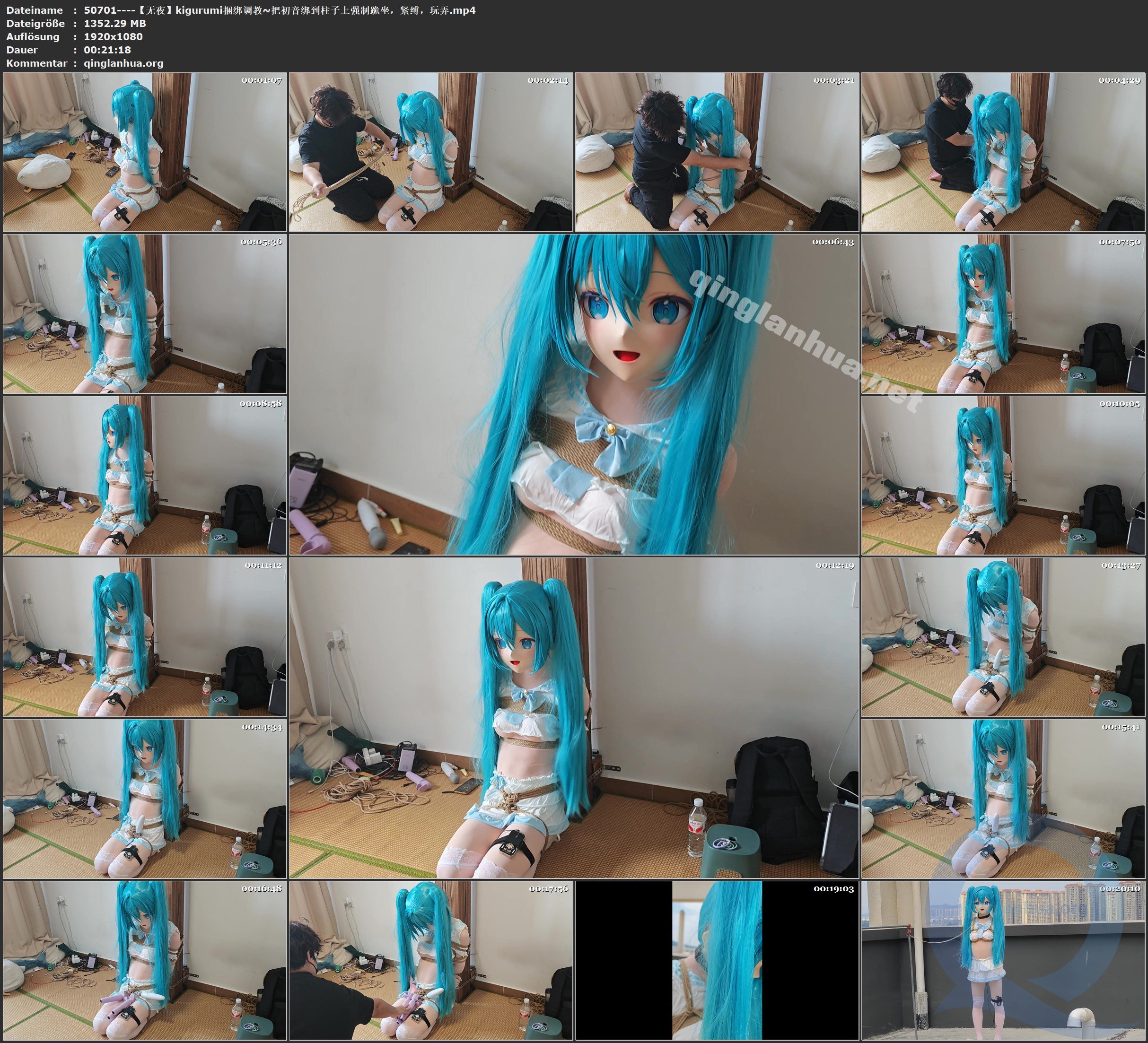 50701----【无夜】kigurumi捆绑调教~把初音绑到柱子上强制跪坐，紧缚，玩弄.jpg